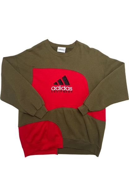 Vintage Green Adidas Equipment Sweatshirt 90s (L)