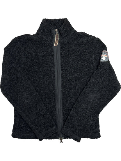 Vintage Black Napapijri Fleece Crop Teddy (S)