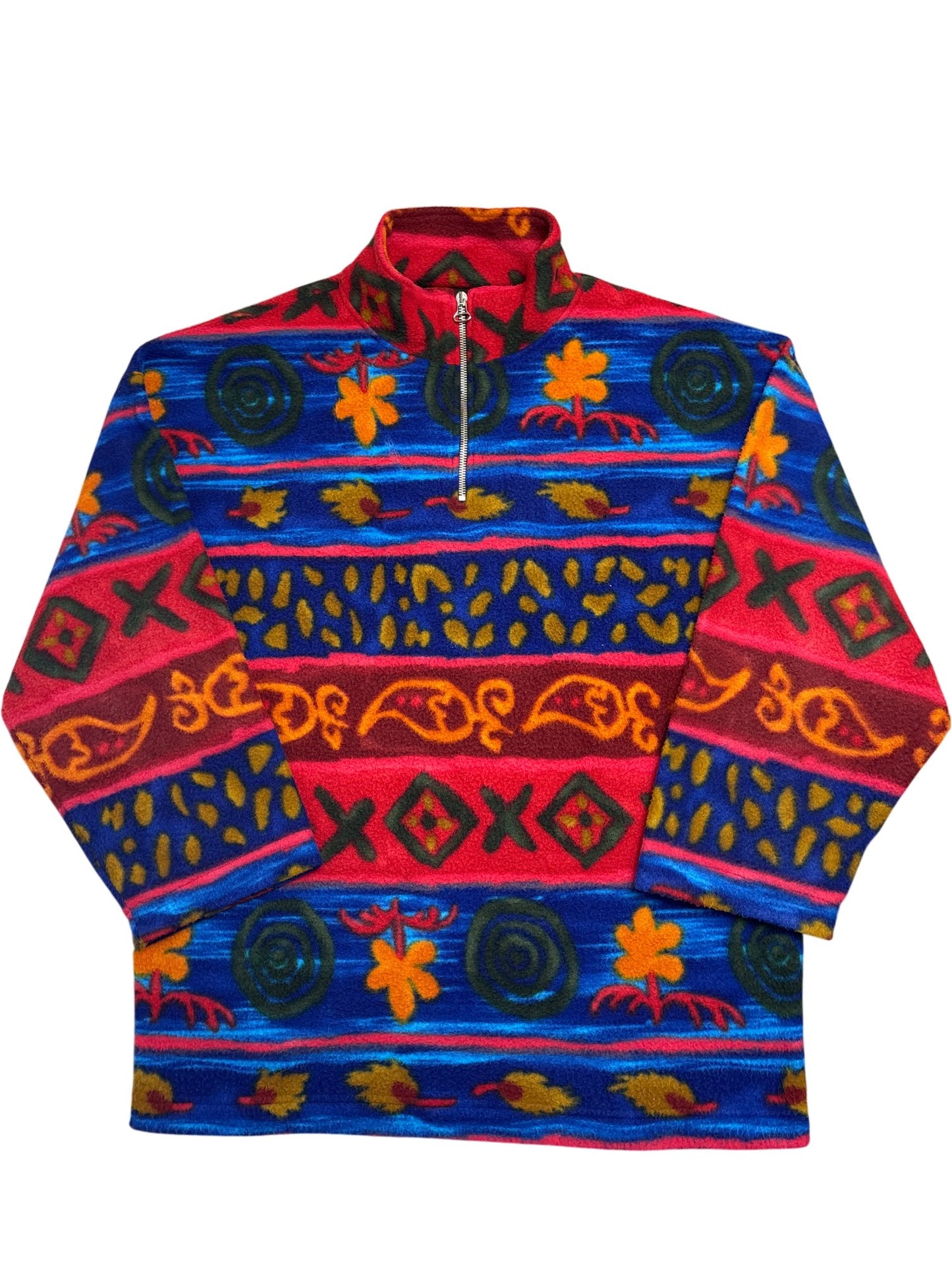 Vintage Multi Whack Vintage Fleece Retro Patterned (L)