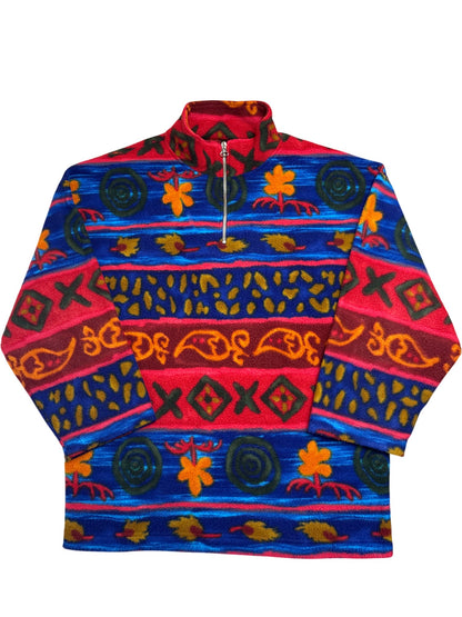 Vintage Multi Whack Vintage Fleece Retro Patterned (L)