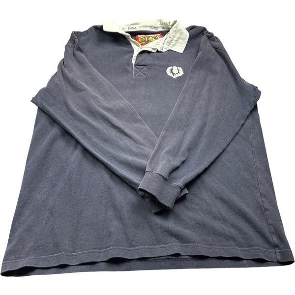 Vintage Navy Blue Rugby Shirt 90s (L)