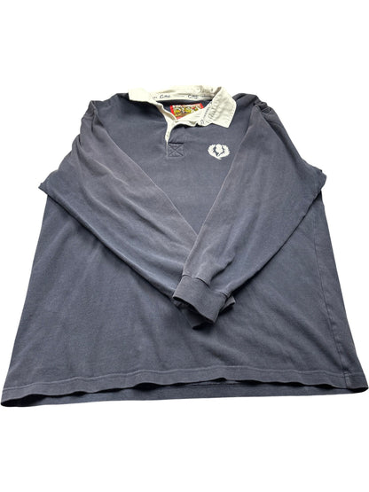 Vintage Navy Blue Rugby Shirt 90s (L)