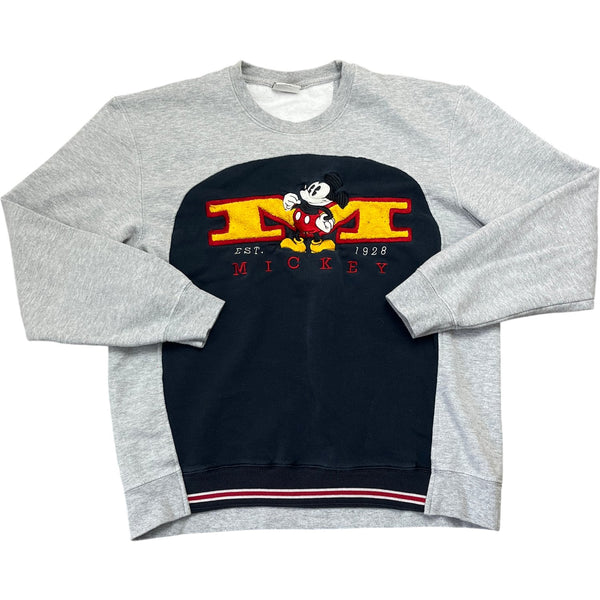 Vintage Grey Disney Mickey Crewneck Sweatshirt 90s (L)