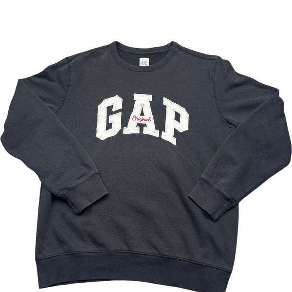 Vintage Dark Grey Gap Crewneck Sweatshirt (M)