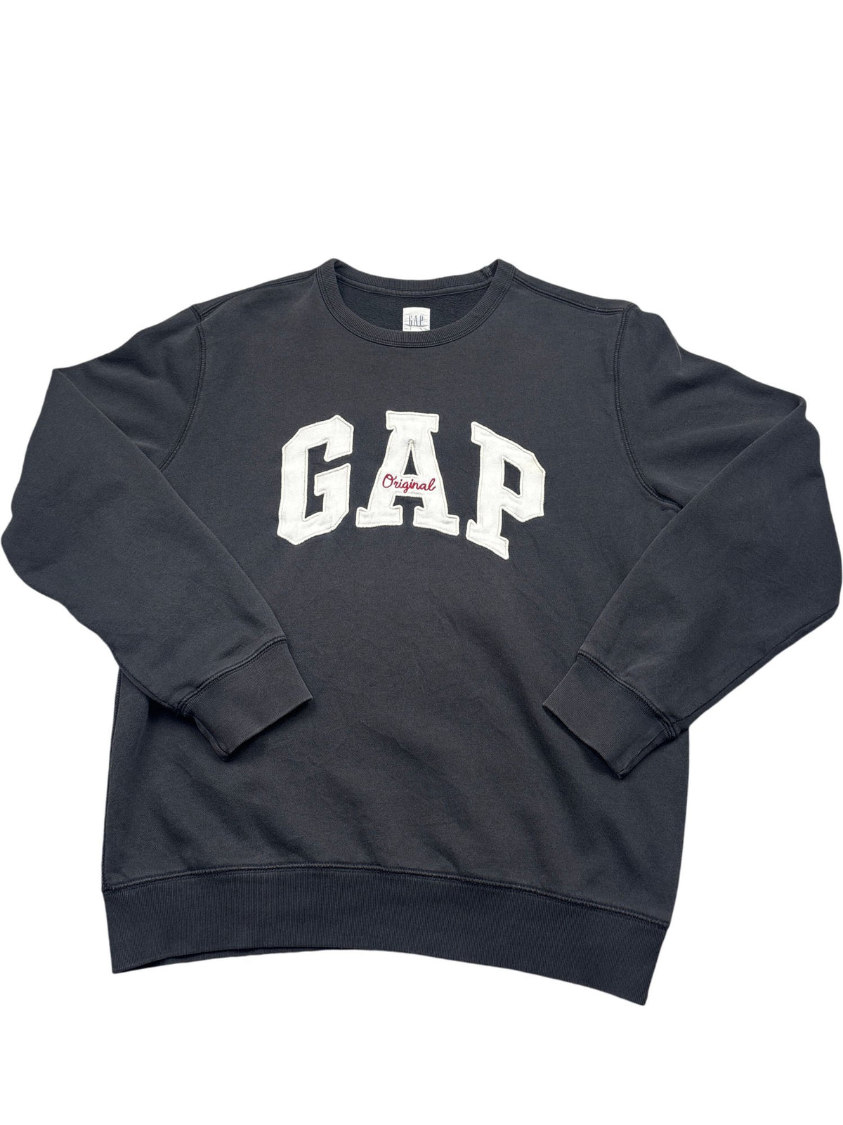 Vintage Dark Grey Gap Crewneck Sweatshirt (M)