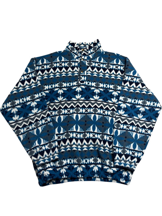 Vintage Blue Aztec Fleece L (M)