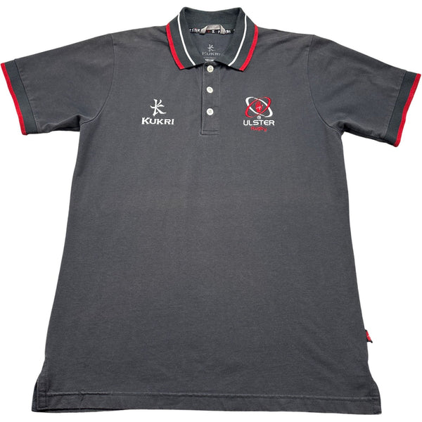 Vintage Grey Kukri Ulster Rugby Polo Shirt (M)