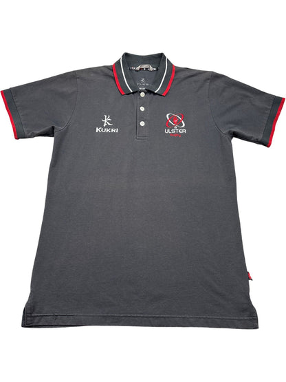 Vintage Grey Kukri Ulster Rugby Polo Shirt (M)