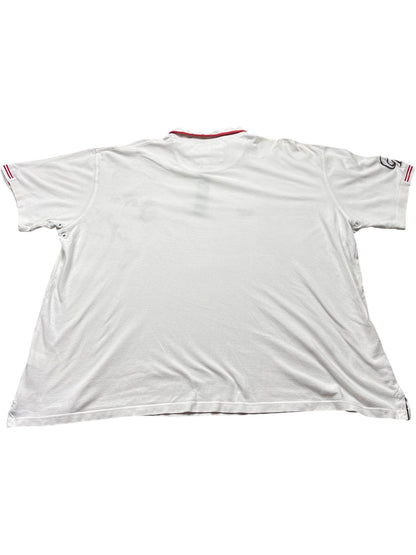 Vintage White Rugby Polo Shirt England Sports XXXX ()