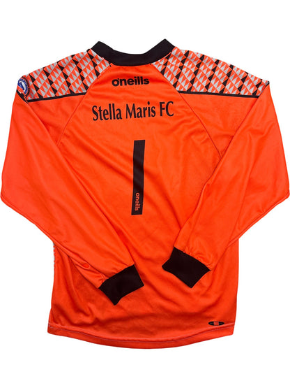 Vintage Orange O'Neills Stella Maris FC Jersey Kids 13 (XXS)