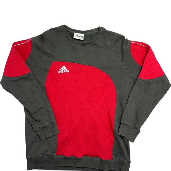 Vintage Red Adidas Crewneck Sweatshirt 90s (L)