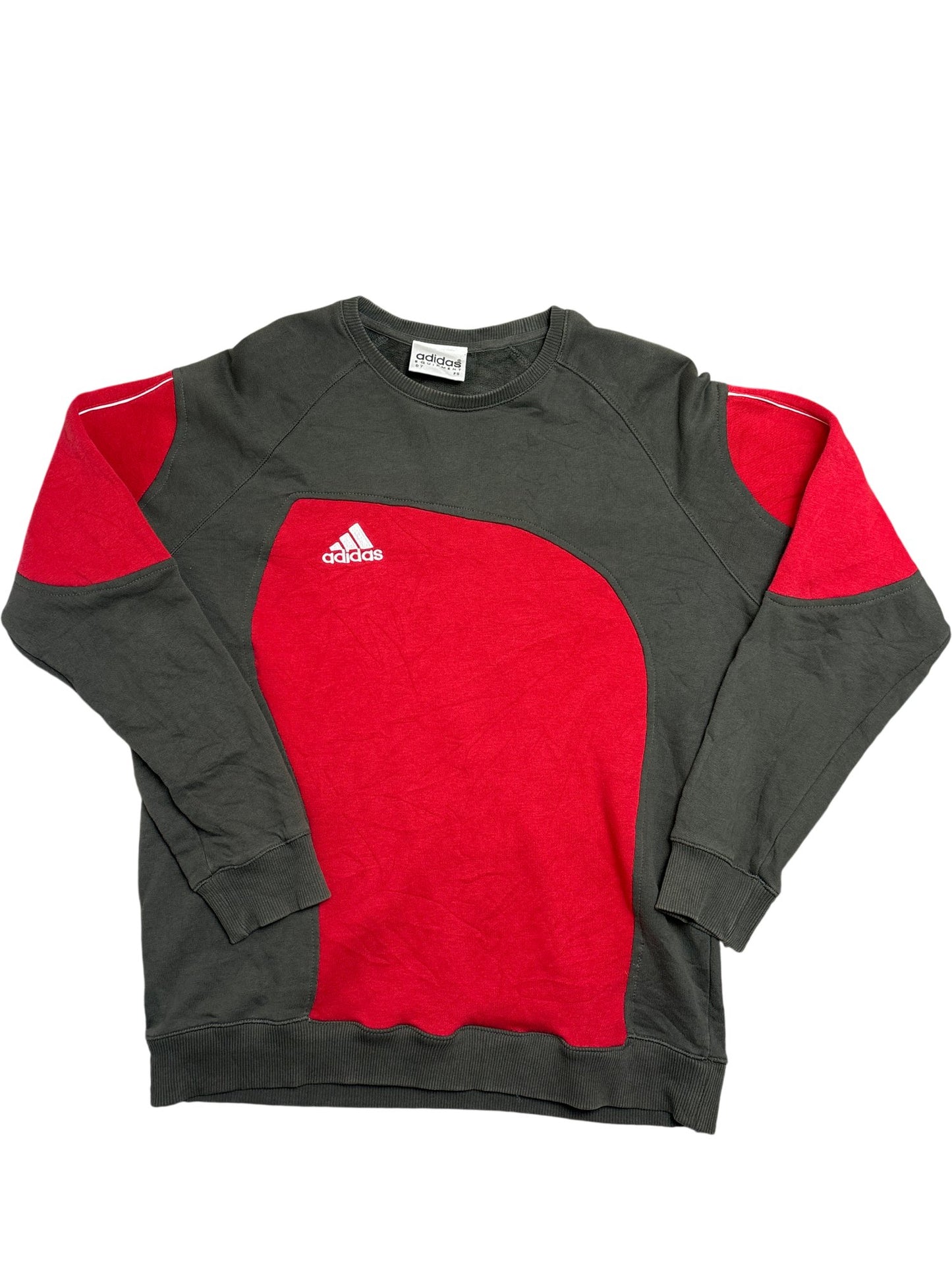 Vintage Red Adidas Crewneck Sweatshirt 90s (L)