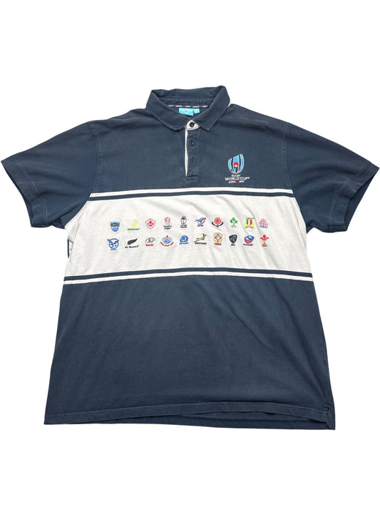 Vintage Blue Rugby World Cup Polo 2019 4XL (XXL)