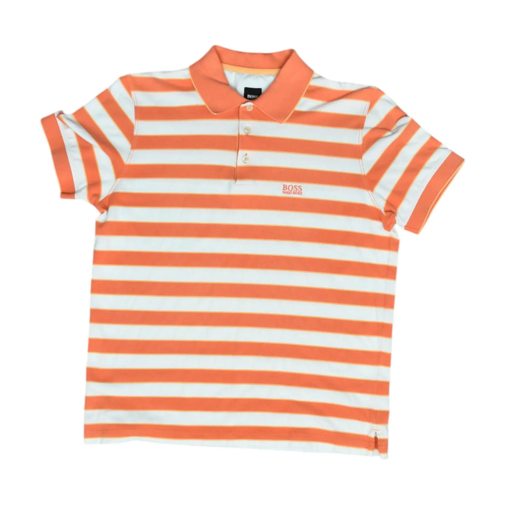 Vintage Orange BOSS Polo Shirt (XS)