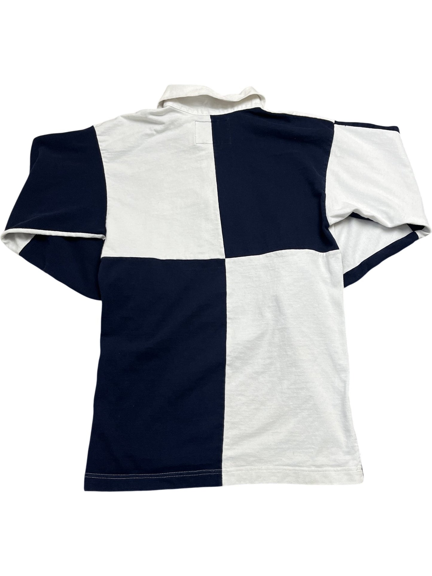 Vintage Blue Cotton Traders Rugby Shirt (S)