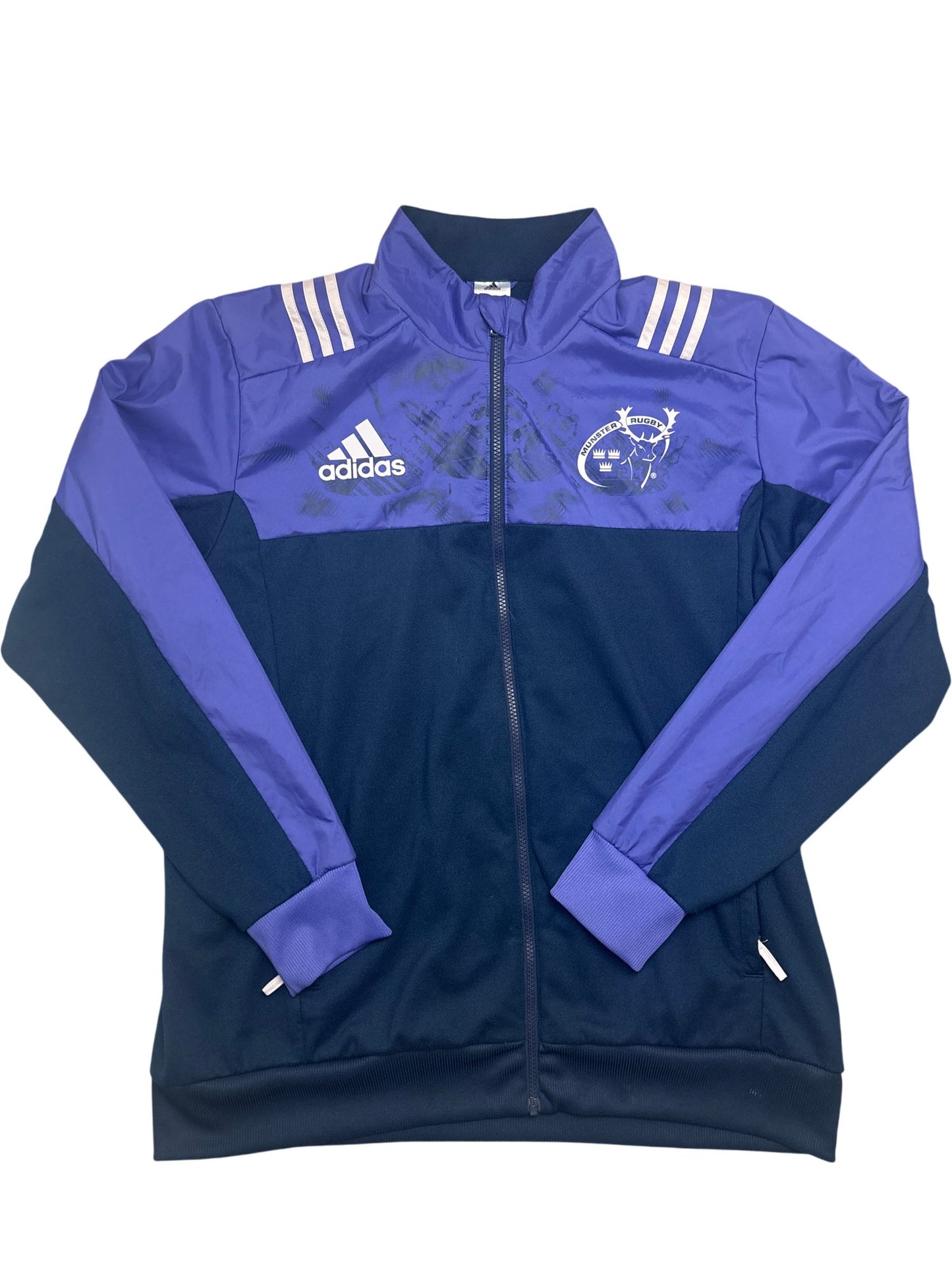 Vintage Blue Adidas Track Jacket Munster Rugby (XL)
