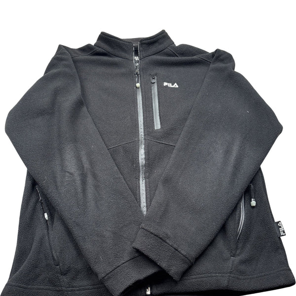 Vintage Black Fila Fleece Jacket (L)