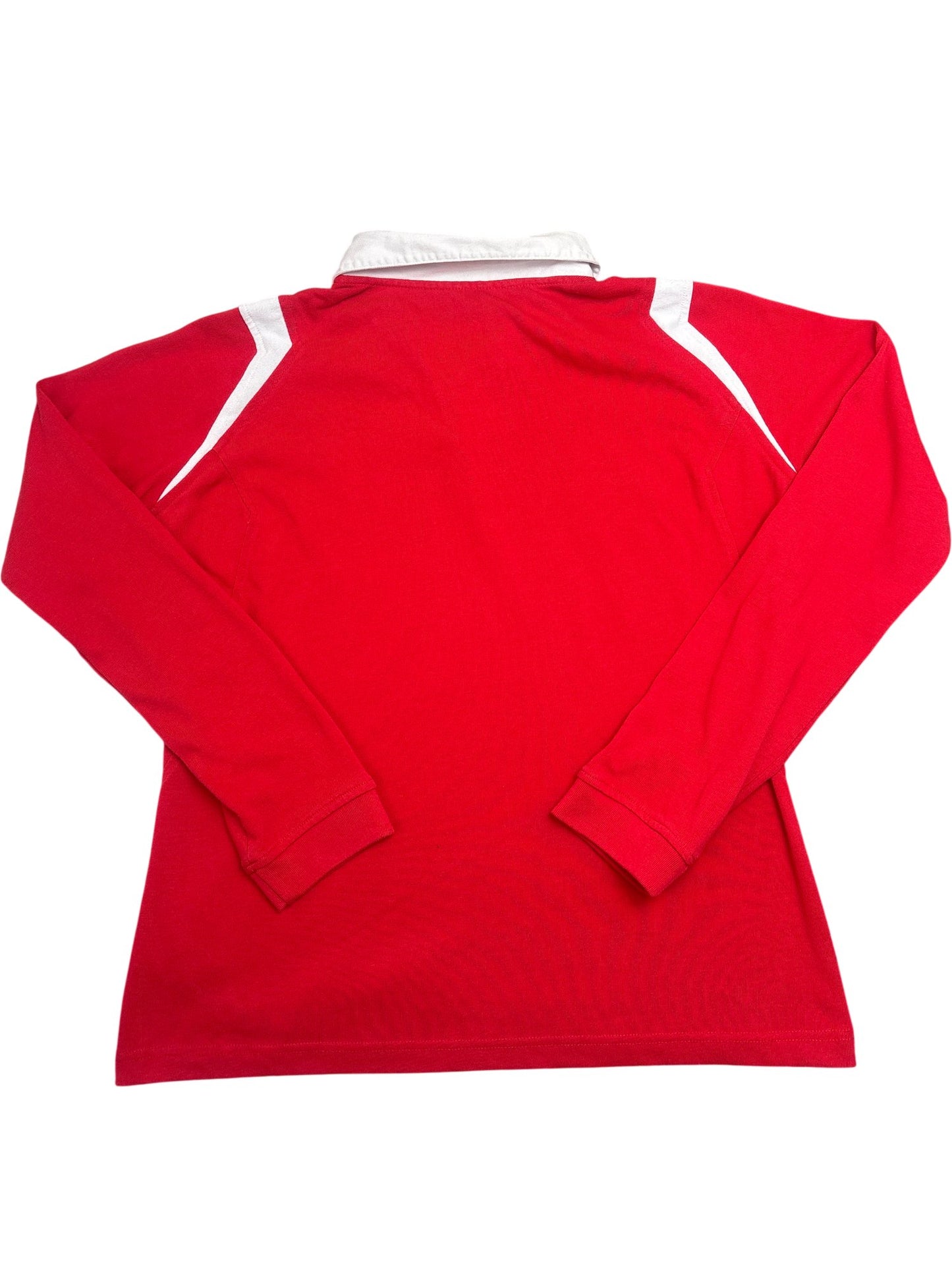 Vintage Red Reebok Rugby Shirt WRU Brains (L)