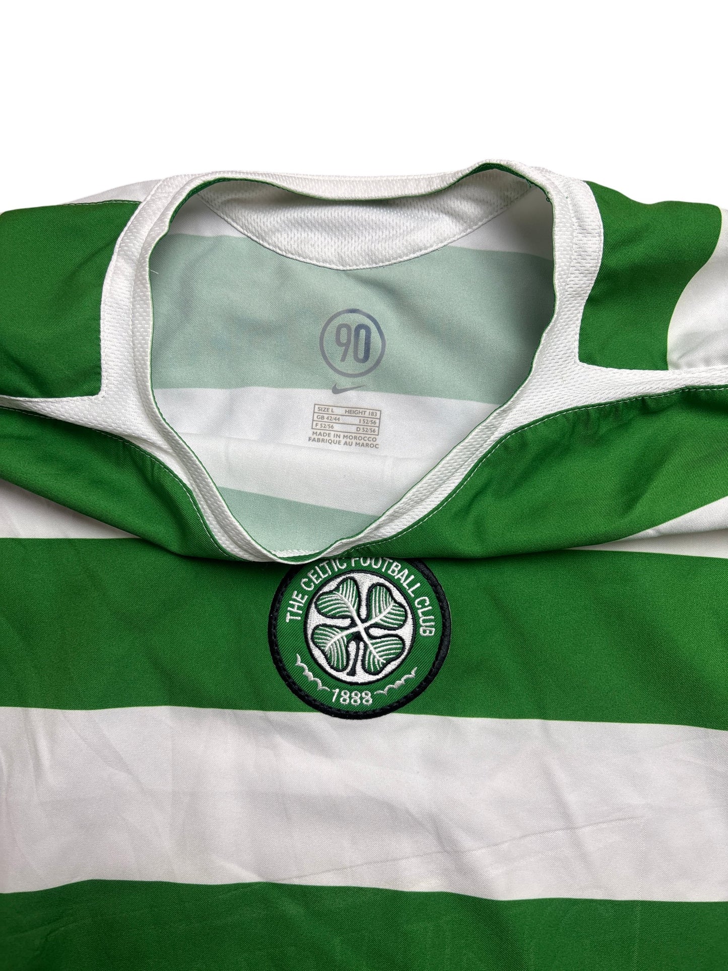 Vintage Green Celtic FC Nike Football Shirt 2006s (L)