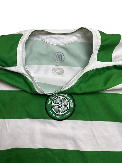 Vintage Green Celtic FC Nike Football Shirt 2006s (L)