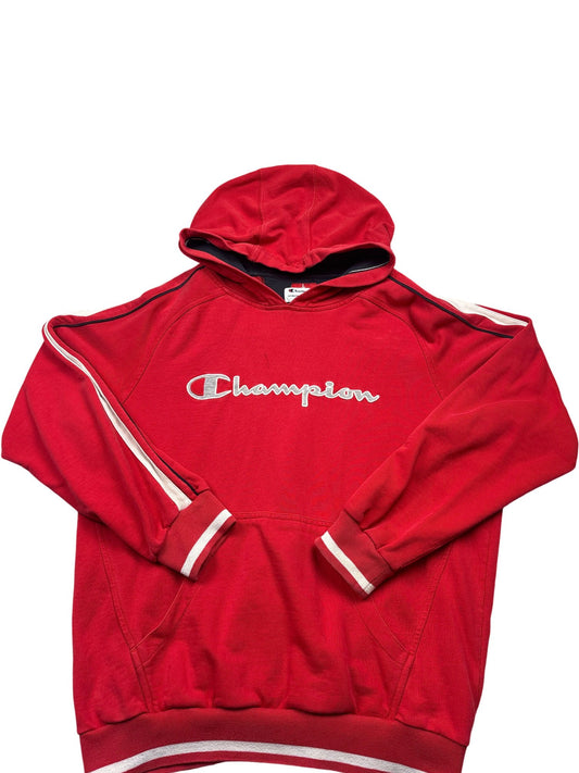 Vintage Red Champion Hoodie (L)