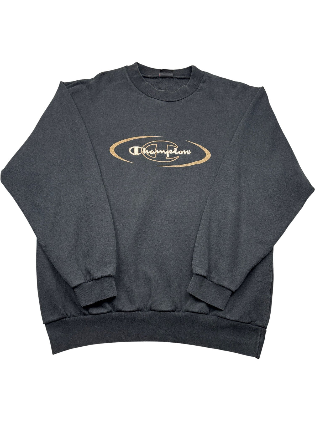 Vintage Black Champion Crewneck Sweatshirt (XL)