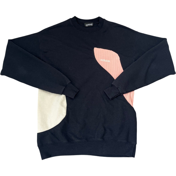 Vintage Black Adidas Sweatshirt 90s (S)