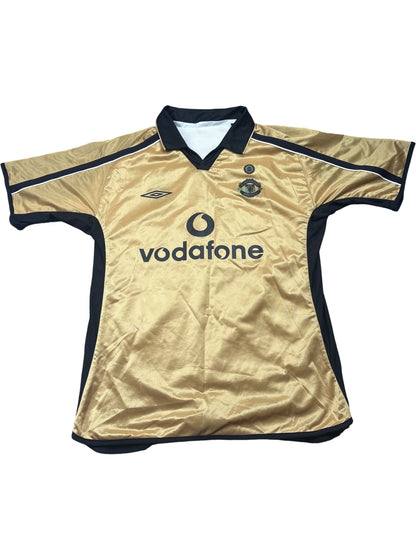 Vintage  Manchester United Football Jersey 01/02 Third Shirt Reversible (L)