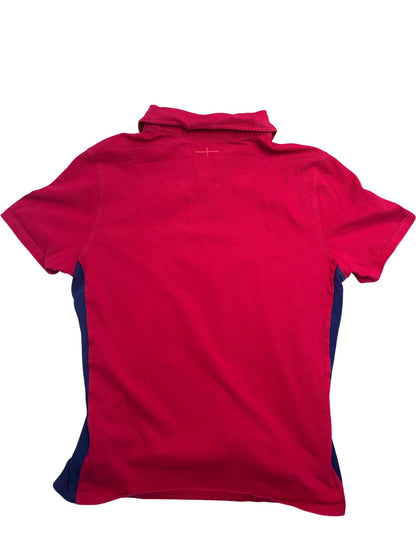 Vintage Red Umbro Rugby Shirt England O2 (XXL)