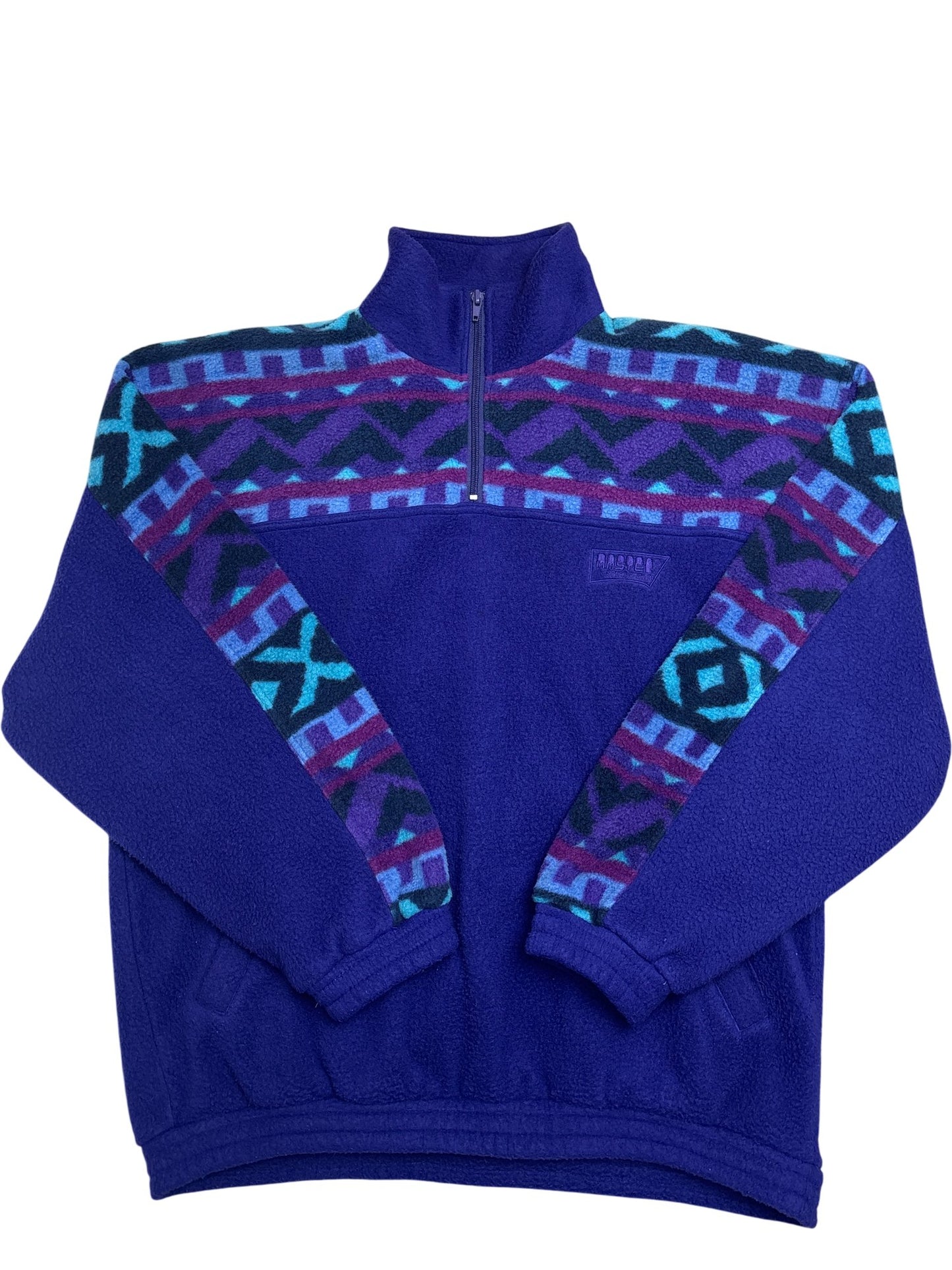 Vintage Blue Whack Vintage Fleece Sweatshirt 90s (M)