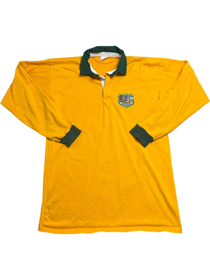 Vintage Yellow Australia Rugby Jersey (XL)