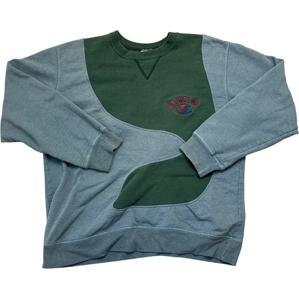 Vintage Green Champion Crewneck Sweatshirt (L)
