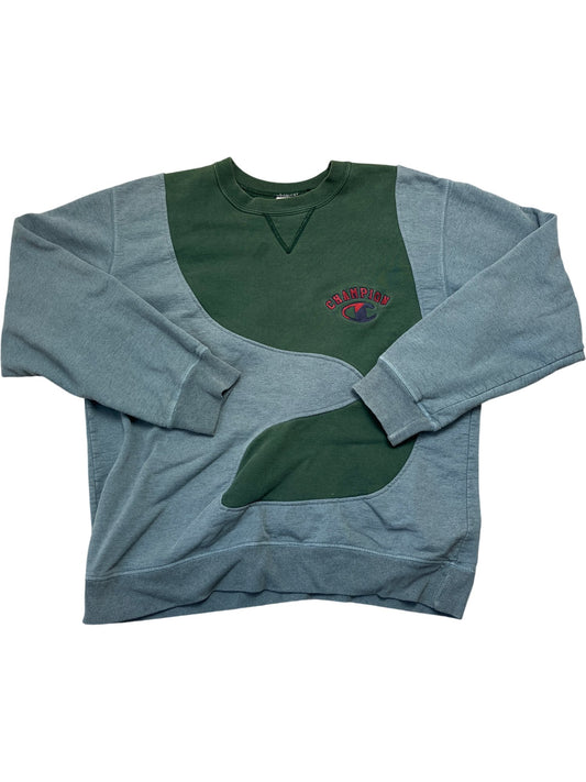 Vintage Green Champion Crewneck Sweatshirt (L)