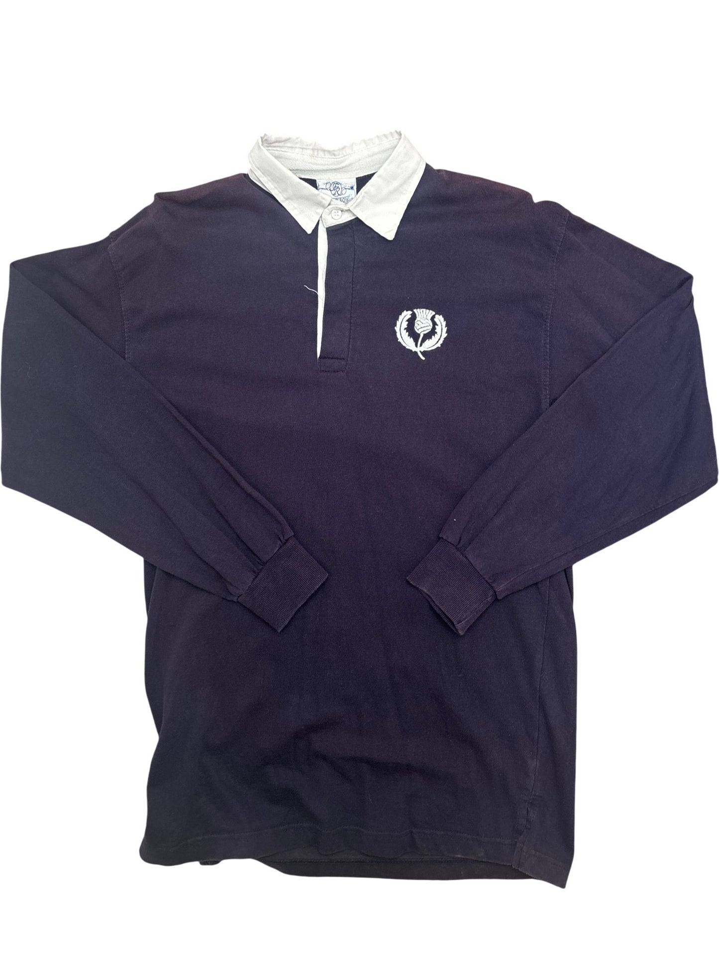 Vintage Navy Fred Perry Rugby Shirt 90s (L)