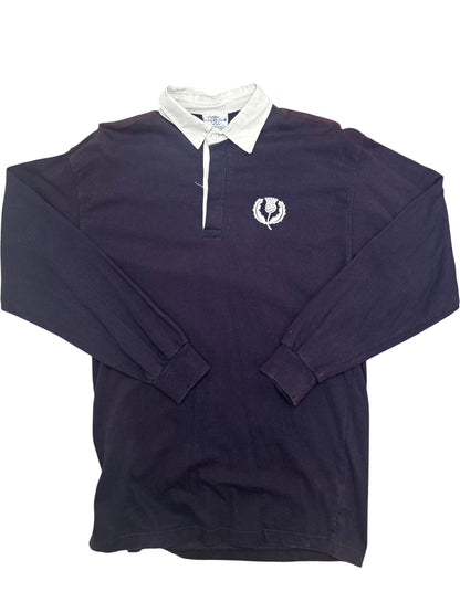 Vintage Navy Fred Perry Rugby Shirt 90s (L)