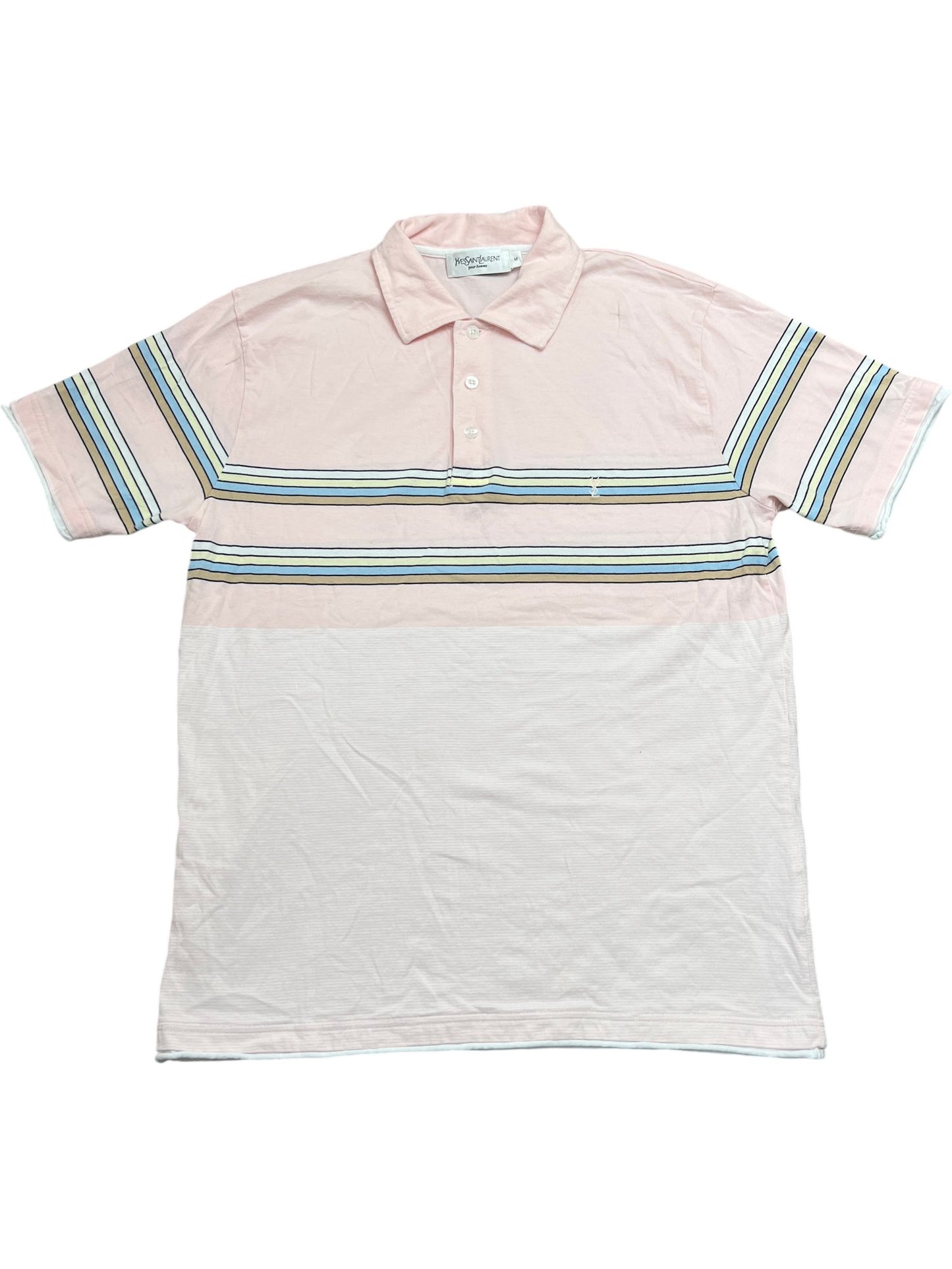 Vintage Pink Yves Saint Laurent Polo Shirt (M)