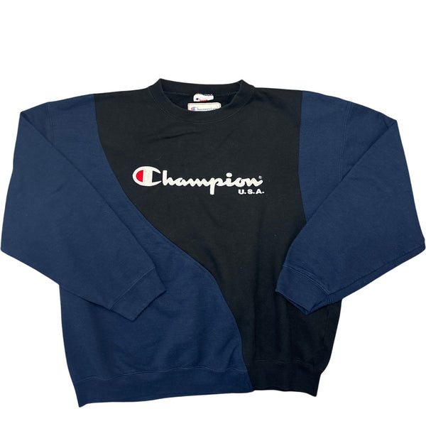 Vintage Blue Champion Crewneck Sweatshirt USA (L)