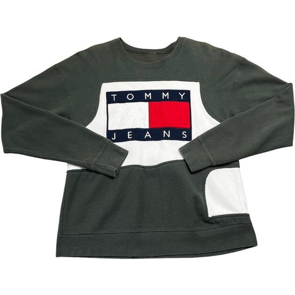 Vintage Green Tommy Hilfiger Sweatshirt (S)