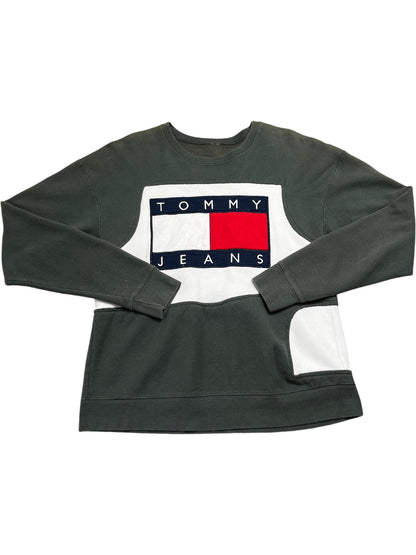 Vintage Green Tommy Hilfiger Sweatshirt (S)