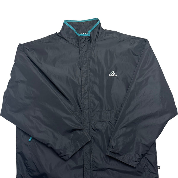 Vintage Black Adidas Windbreaker Y2K (XL)