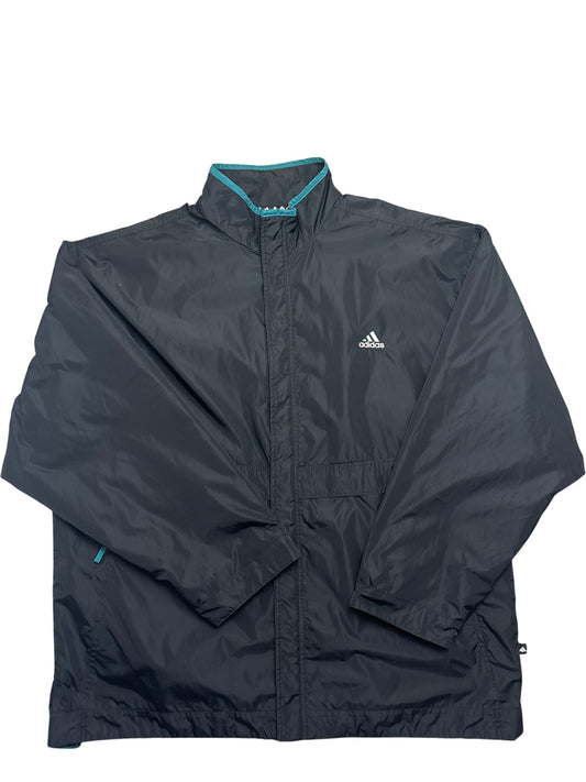 Vintage Black Adidas Windbreaker Y2K (XL)