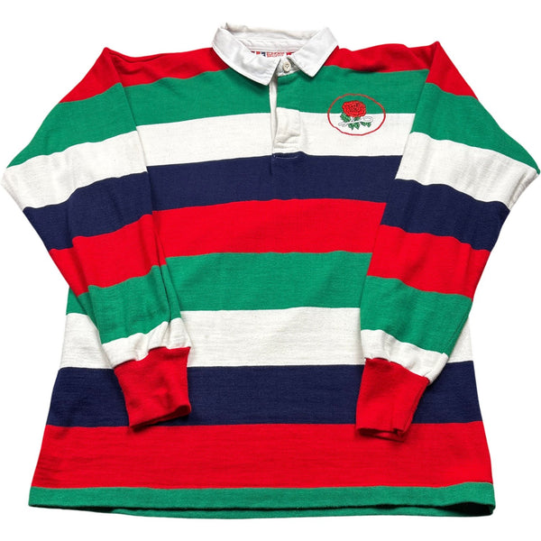 Vintage Striped England Rugby Shirt 90s (XL)