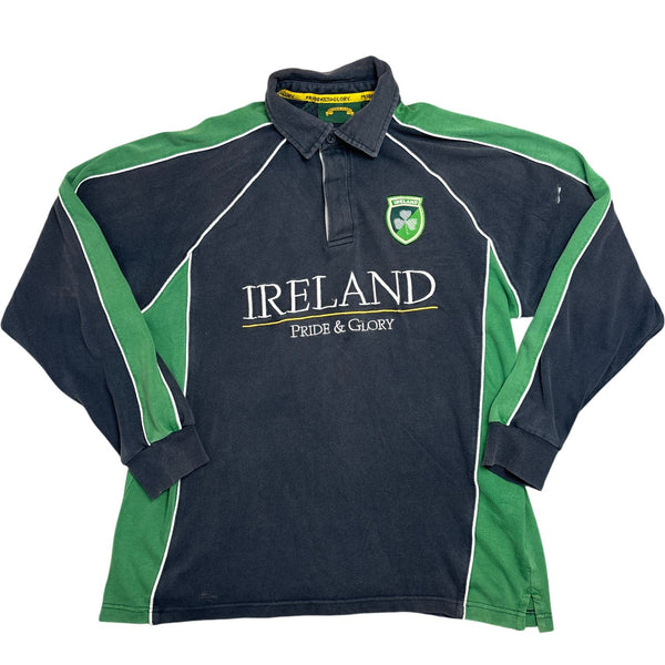Vintage Black Whack Vintage Rugby Shirt Ireland Pride & Glory 90s (M)