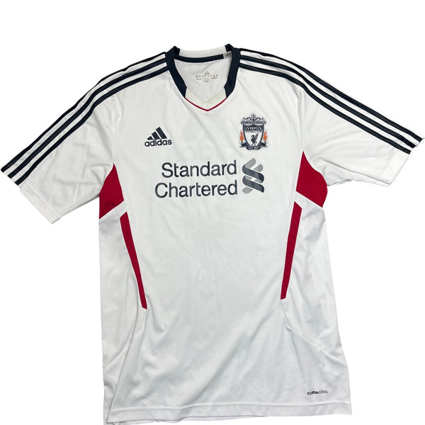 Vintage White Adidas Liverpool FC Jersey 2010s (XL)