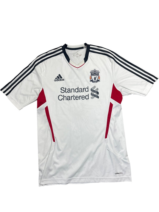Vintage White Adidas Liverpool FC Jersey 2010s (XL)