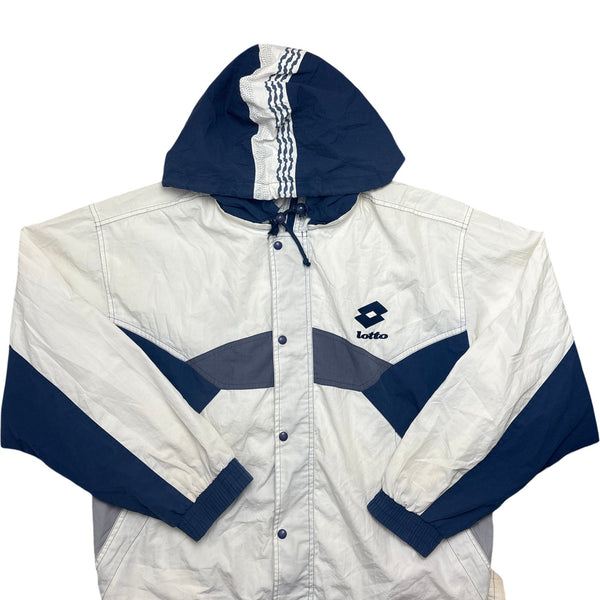 Vintage White Lotto Windbreaker 90s (L)