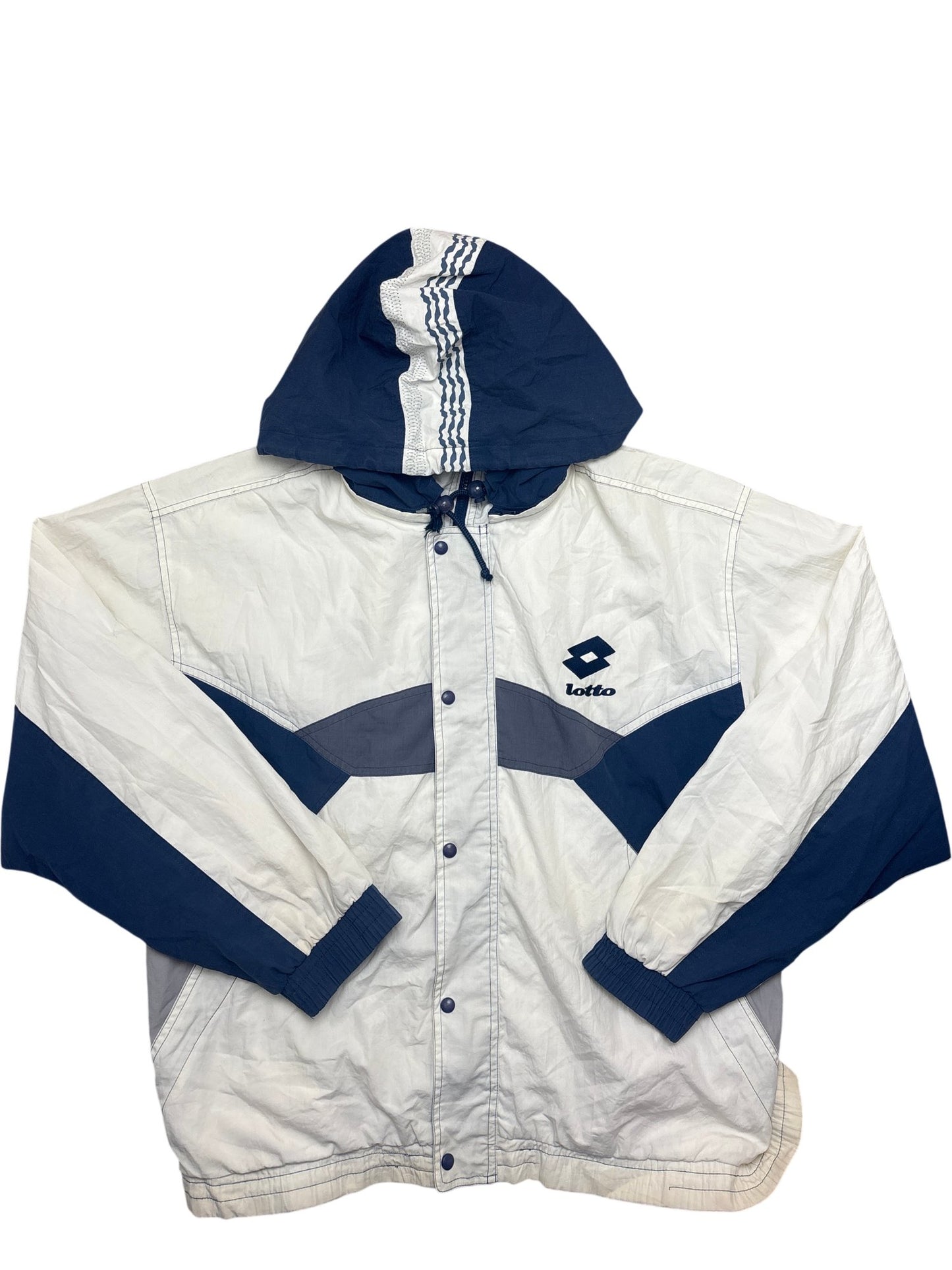 Vintage White Lotto Windbreaker 90s (L)