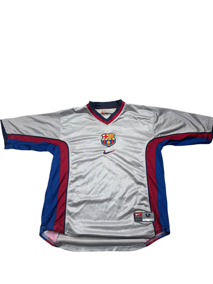 Vintage Grey Nike Barcelona Jersey 1999/01 (M)