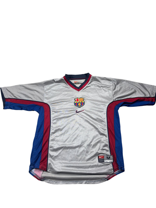 Vintage Grey Nike Barcelona Jersey 1999/01 (M)