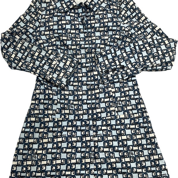 Vintage Blue Whack Vintage Trench Coat 90s (M)